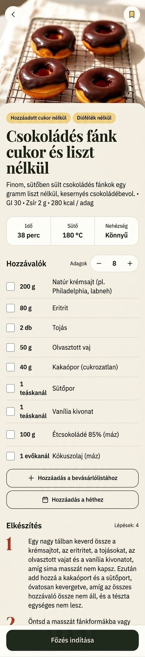 Recept adagszámítóval